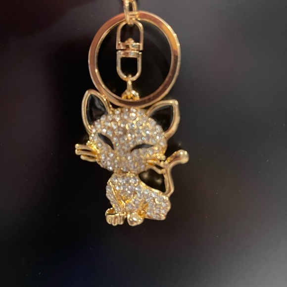 BAG CHARM  Cat black & white - Picture 4 of 7